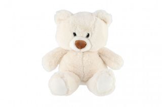Obrázek z Medvěd sedící plyš 35cm bílý 0m+ 